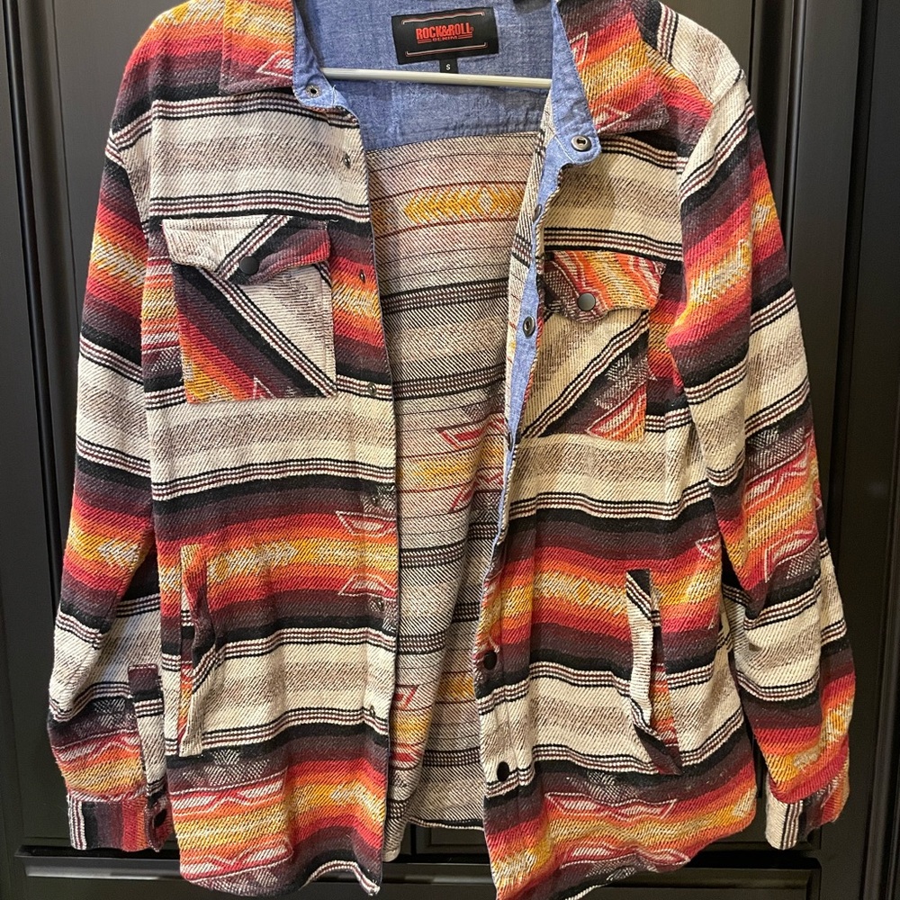 Snap Front Shirt Jacket